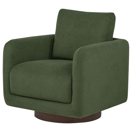  Coaster Furniture Iris 903257 Fabric Upholstered Swivel Accent Chair - Matcha IMAGE 8