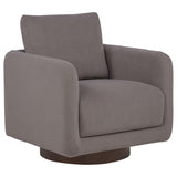  Coaster Furniture Iris 903258 Fabric Upholstered Swivel Accent Chair - Stone IMAGE 1