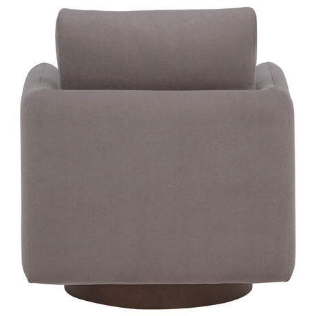  Coaster Furniture Iris 903258 Fabric Upholstered Swivel Accent Chair - Stone IMAGE 7