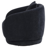  Coaster Furniture Arnaud 903487 Chenille Upholstered Swivel Accent Chair - Navy IMAGE 4