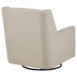  Coaster Furniture Sorrel 903930 Fabric Upholstered Swivel Glider Arm Chair - Latte IMAGE 2
