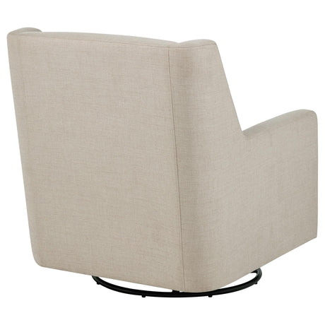  Coaster Furniture Sorrel 903930 Fabric Upholstered Swivel Glider Arm Chair - Latte IMAGE 2