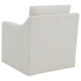  Coaster Furniture Winter 904133 Upholstered Sloped Arm Accent Swivel Chair - Beige IMAGE 10