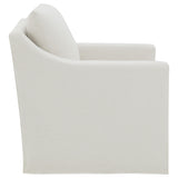  Coaster Furniture Winter 904133 Upholstered Sloped Arm Accent Swivel Chair - Beige IMAGE 11