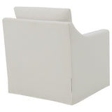  Coaster Furniture Winter 904133 Upholstered Sloped Arm Accent Swivel Chair - Beige IMAGE 12