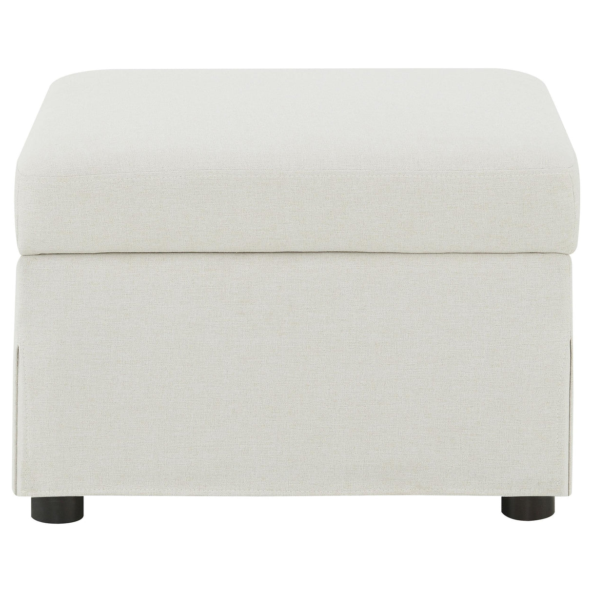  Coaster Furniture Winter 904134 Upholstered Hydraulic Lift Top Storage Ottoman - Beige IMAGE 2