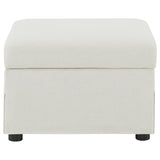  Coaster Furniture Winter 904134 Upholstered Hydraulic Lift Top Storage Ottoman - Beige IMAGE 2
