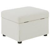  Coaster Furniture Winter 904134 Upholstered Hydraulic Lift Top Storage Ottoman - Beige IMAGE 9