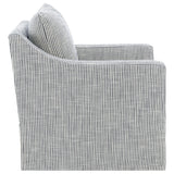  Coaster Furniture Winter 904137 Upholstered Sloped Arm Accent Swivel Chair - Grey IMAGE 10