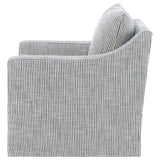  Coaster Furniture Winter 904137 Upholstered Sloped Arm Accent Swivel Chair - Grey IMAGE 3