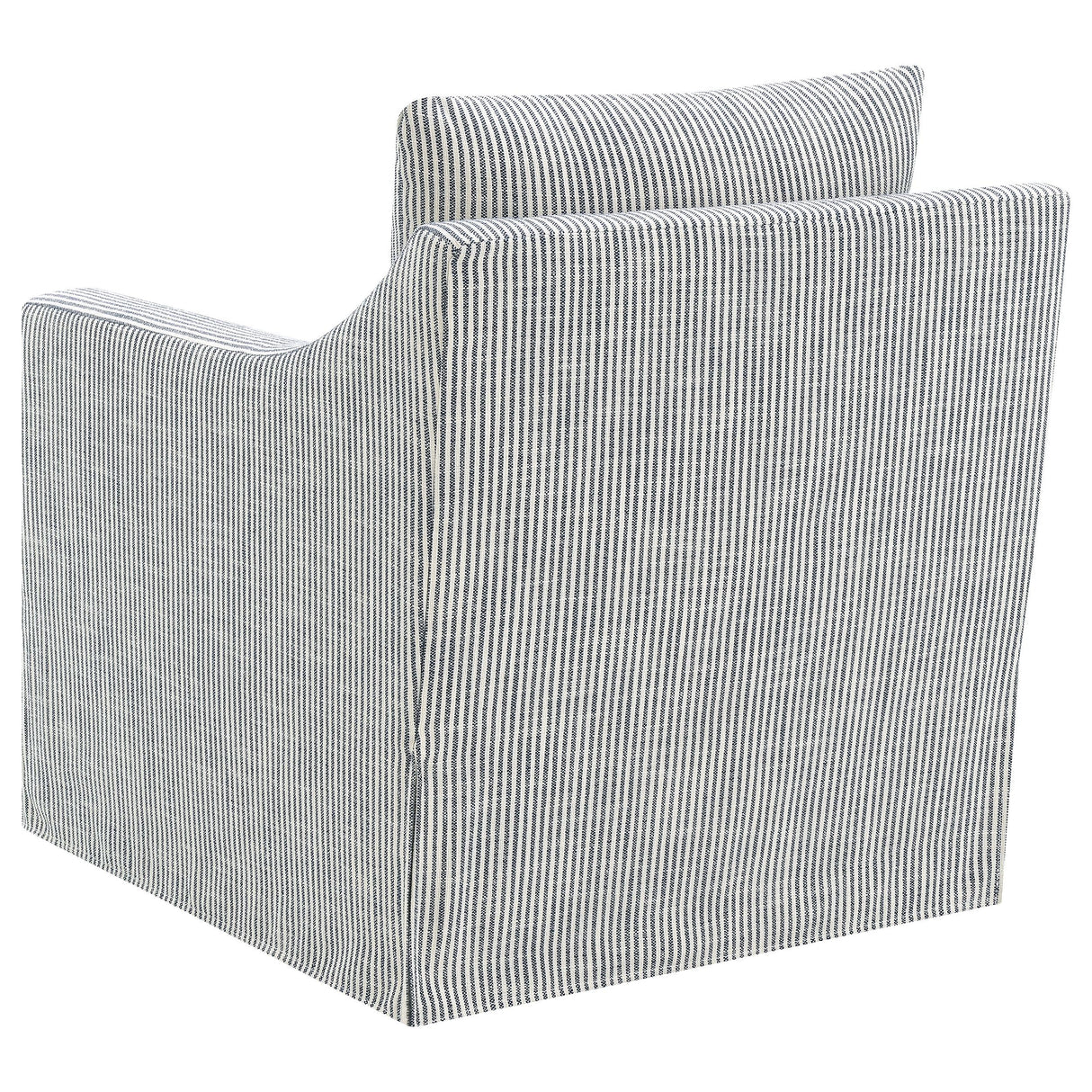  Coaster Furniture Winter 904137 Upholstered Sloped Arm Accent Swivel Chair - Grey IMAGE 5