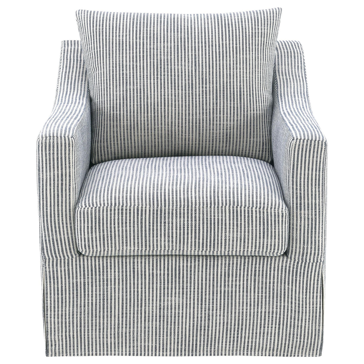  Coaster Furniture Winter 904137 Upholstered Sloped Arm Accent Swivel Chair - Grey IMAGE 7