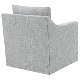  Coaster Furniture Winter 904137 Upholstered Sloped Arm Accent Swivel Chair - Grey IMAGE 8