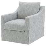  Coaster Furniture Winter 904137 Upholstered Sloped Arm Accent Swivel Chair - Grey IMAGE 9