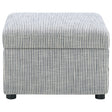  Coaster Furniture Winter 904138 Upholstered Hydraulic Lift Top Storage Ottoman - Grey IMAGE 1