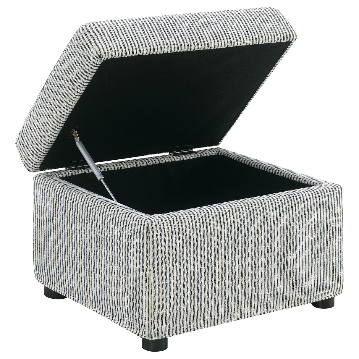  Coaster Furniture Winter 904138 Upholstered Hydraulic Lift Top Storage Ottoman - Grey IMAGE 11