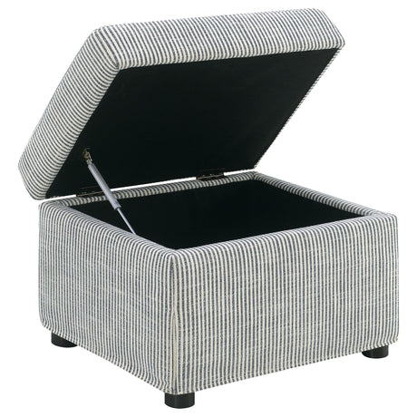  Coaster Furniture Winter 904138 Upholstered Hydraulic Lift Top Storage Ottoman - Grey IMAGE 11