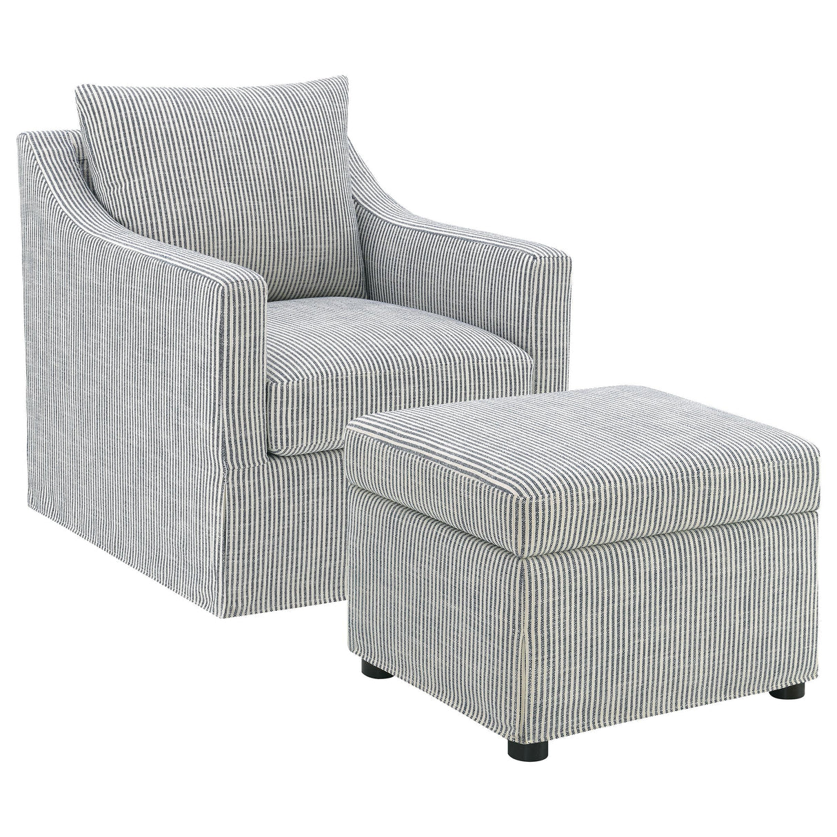  Coaster Furniture Winter 904138 Upholstered Hydraulic Lift Top Storage Ottoman - Grey IMAGE 13