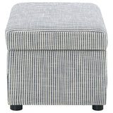  Coaster Furniture Winter 904138 Upholstered Hydraulic Lift Top Storage Ottoman - Grey IMAGE 6