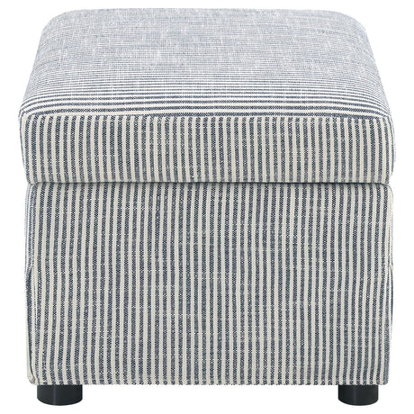  Coaster Furniture Winter 904138 Upholstered Hydraulic Lift Top Storage Ottoman - Grey IMAGE 6