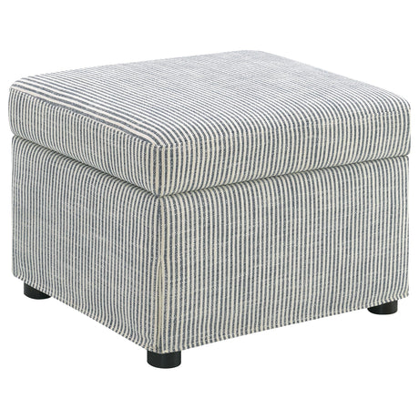  Coaster Furniture Winter 904138 Upholstered Hydraulic Lift Top Storage Ottoman - Grey IMAGE 7