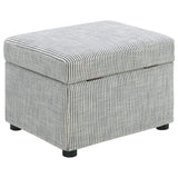  Coaster Furniture Winter 904138 Upholstered Hydraulic Lift Top Storage Ottoman - Grey IMAGE 9
