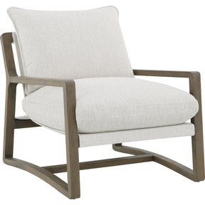  Coaster Furniture Geneva 907509 Boucle Upholstered Wood Arm Accent Chair - Sand IMAGE 1