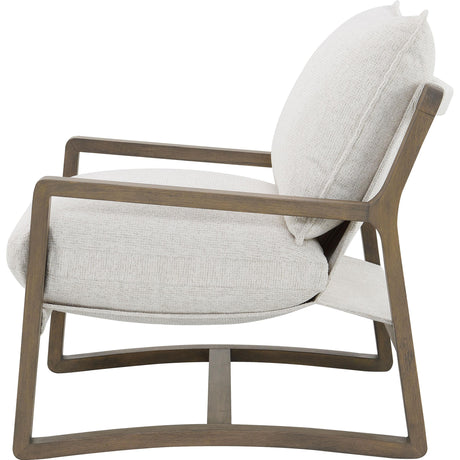  Coaster Furniture Geneva 907509 Boucle Upholstered Wood Arm Accent Chair - Sand IMAGE 4