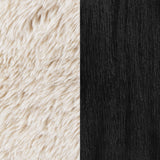  Coaster Furniture Fitzroy 907533 Faux Fur Upholstered Chair Solid Wood Arms - Latte IMAGE 12