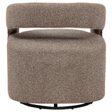  Coaster Furniture Westhill 907538 Boucle Upholstered Swivel Accent Chair - Rocky Road IMAGE 3