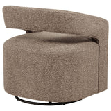  Coaster Furniture Westhill 907538 Boucle Upholstered Swivel Accent Chair - Rocky Road IMAGE 6