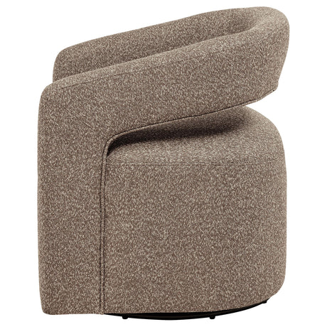  Coaster Furniture Westhill 907538 Boucle Upholstered Swivel Accent Chair - Rocky Road IMAGE 7