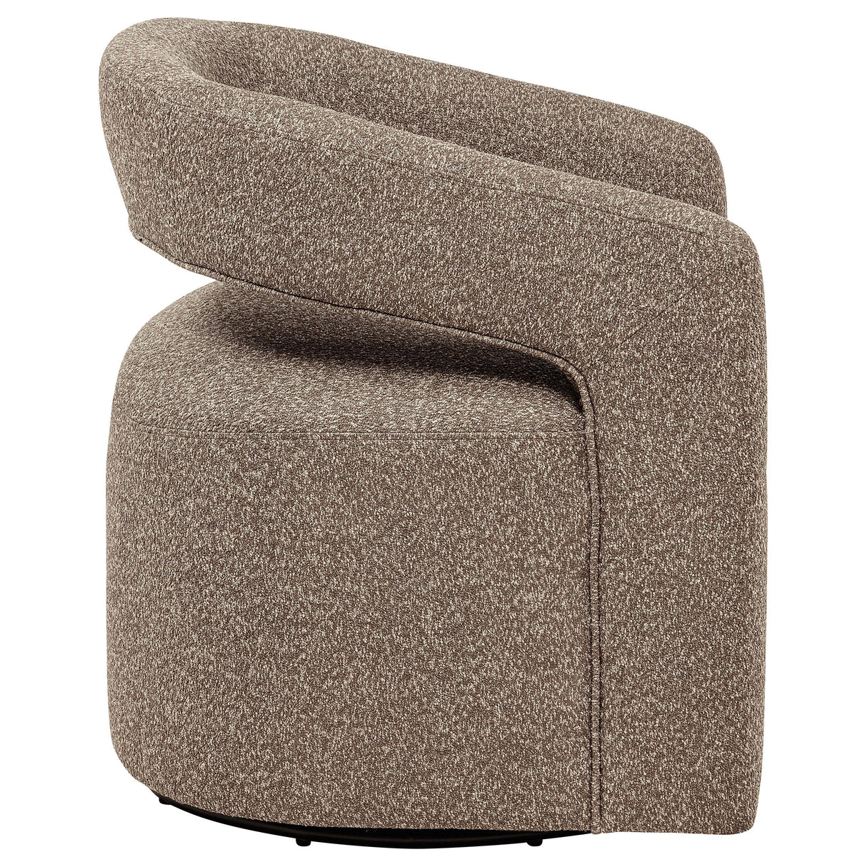  Coaster Furniture Westhill 907538 Boucle Upholstered Swivel Accent Chair - Rocky Road IMAGE 8