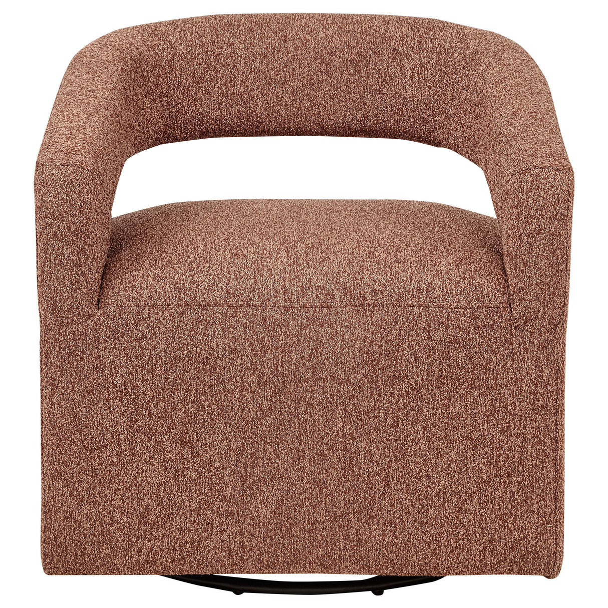  Coaster Furniture Westhill 907539 Boucle Upholstered Swivel Accent Chair - Berry IMAGE 10