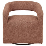  Coaster Furniture Westhill 907539 Boucle Upholstered Swivel Accent Chair - Berry IMAGE 10