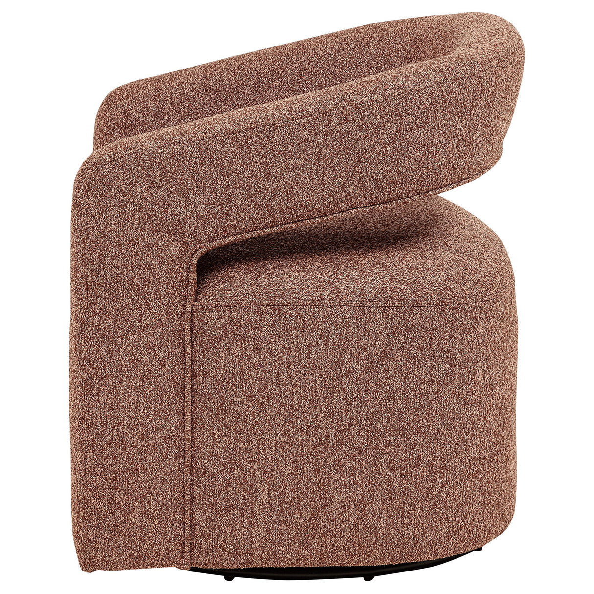  Coaster Furniture Westhill 907539 Boucle Upholstered Swivel Accent Chair - Berry IMAGE 4