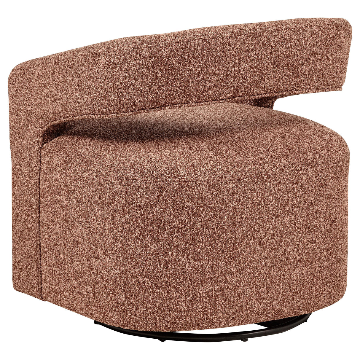  Coaster Furniture Westhill 907539 Boucle Upholstered Swivel Accent Chair - Berry IMAGE 5