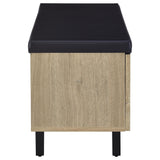  Coaster Furniture Brixton 915154 2-door Padded Entryway Shoe Storage Bench - White Oak IMAGE 6