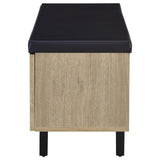 Coaster Furniture Brixton 915154 2-door Padded Entryway Shoe Storage Bench - White Oak IMAGE 7