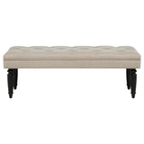  Coaster Furniture Marsha 915160 52-inch Upholstered Entryway Accent Bench - Latte IMAGE 1