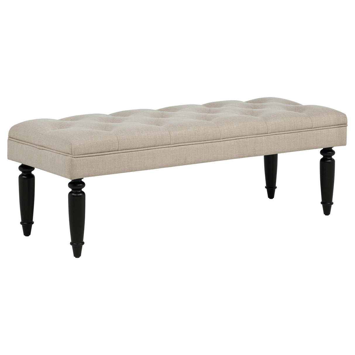  Coaster Furniture Marsha 915160 52-inch Upholstered Entryway Accent Bench - Latte IMAGE 2