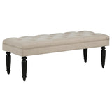 Coaster Furniture Marsha 915160 52-inch Upholstered Entryway Accent Bench - Latte IMAGE 2