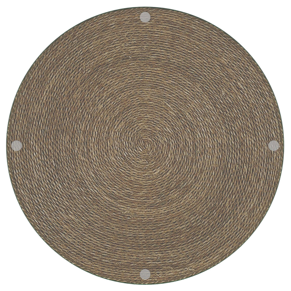  Coaster Furniture Halden 930270 Round Woven Seagrass Accent Side Table - Light Brown IMAGE 3