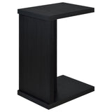  Coaster Furniture Clower 930276 Engineered Wood C-Shaped Sofa Side Table - Black IMAGE 3