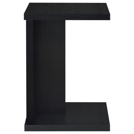  Coaster Furniture Clower 930276 Engineered Wood C-Shaped Sofa Side Table - Black IMAGE 5