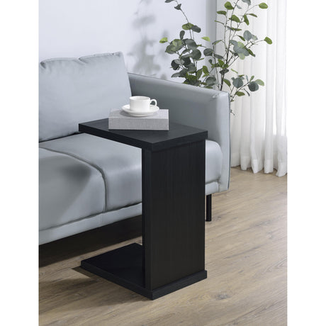  Coaster Furniture Clower 930276 Engineered Wood C-Shaped Sofa Side Table - Black IMAGE 6