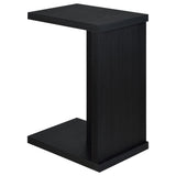  Coaster Furniture Clower 930276 Engineered Wood C-Shaped Sofa Side Table - Black IMAGE 7