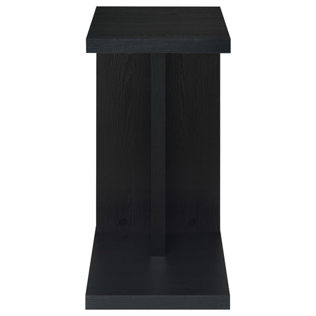  Coaster Furniture Clower 930276 Engineered Wood C-Shaped Sofa Side Table - Black IMAGE 9