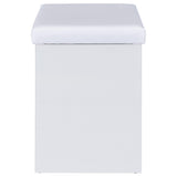  Coaster Furniture Bunbury 930280 Makeup Vanity Table Set Storage Mirror and Stool - White IMAGE 17