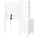  Coaster Furniture Souza 930282 5-Drawer Makeup Vanity Table With LED Mirror - White High Gloss IMAGE 13